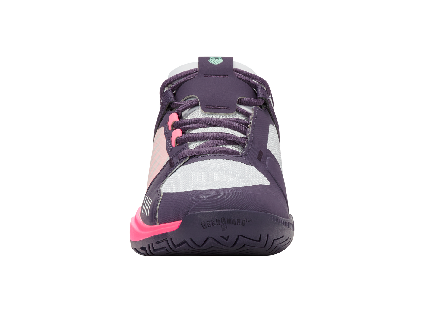 Zapatillas K-Swiss Ultrashot Team para mujer | Morado Plumeria/Blanco/Rosa Pastel Neón