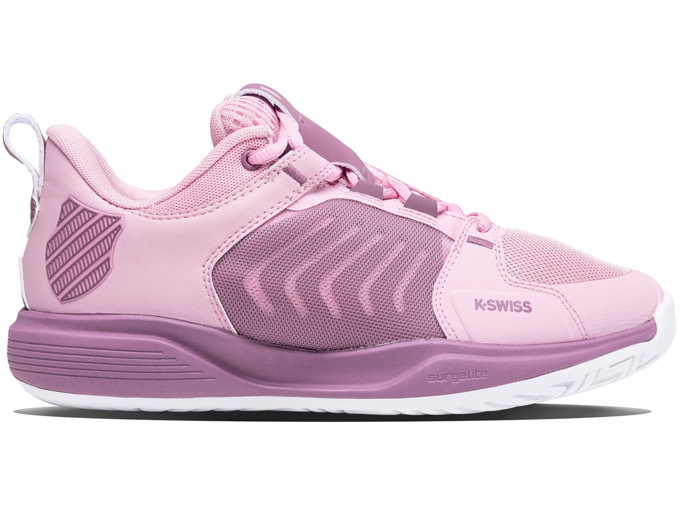 Zapatillas K-Swiss Ultrashot Team para mujer | Rosa cameo/Néctar uva/Blanco
