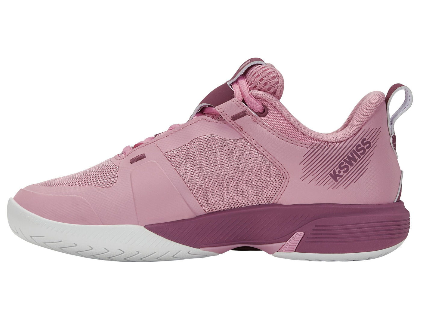 Zapatillas K-Swiss Ultrashot Team para mujer | Rosa cameo/Néctar uva/Blanco