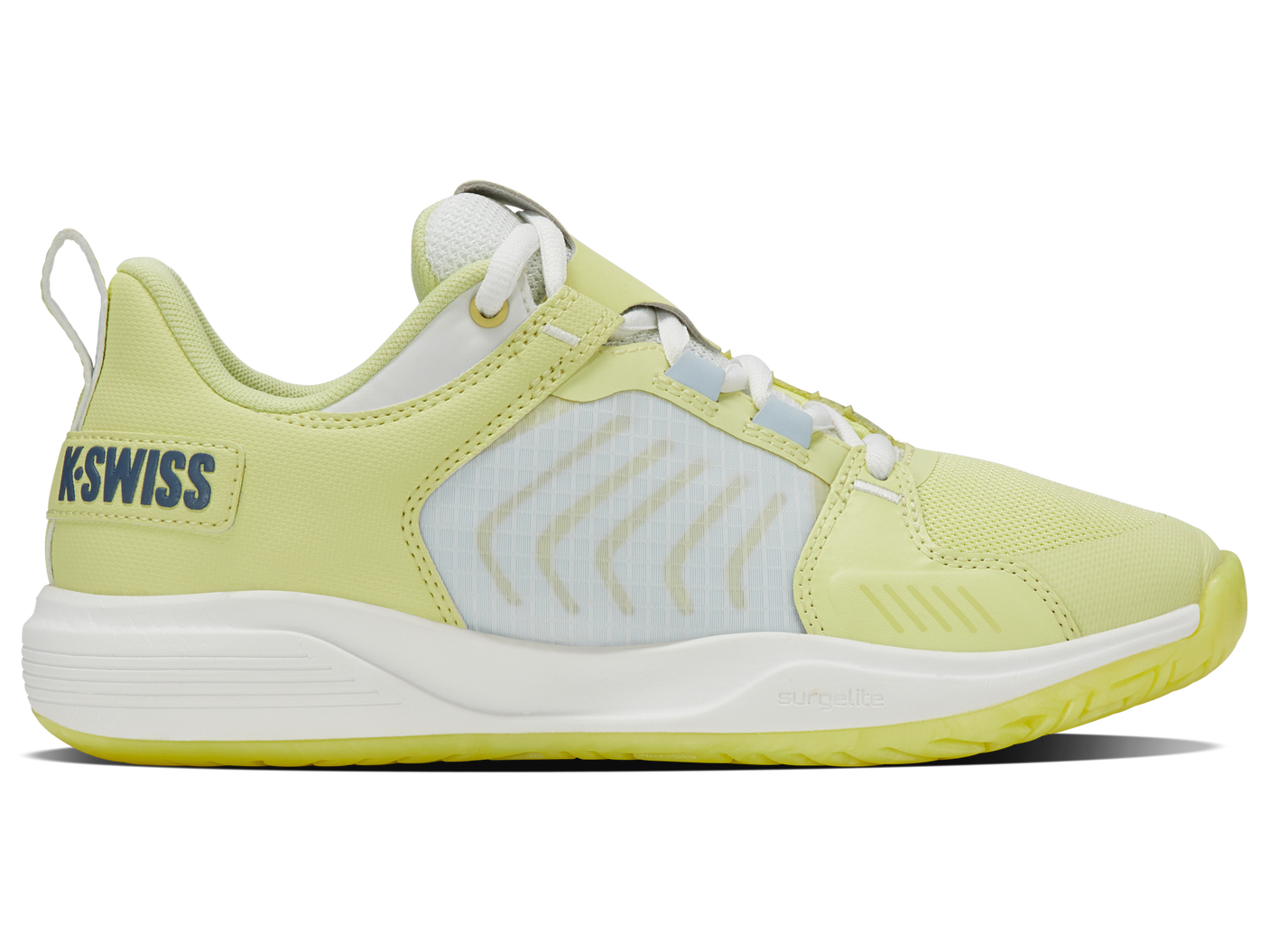 Zapatillas K-Swiss Ultrashot Team para mujer | Verde Luminario/Blanco De Blanco/Azul Balada