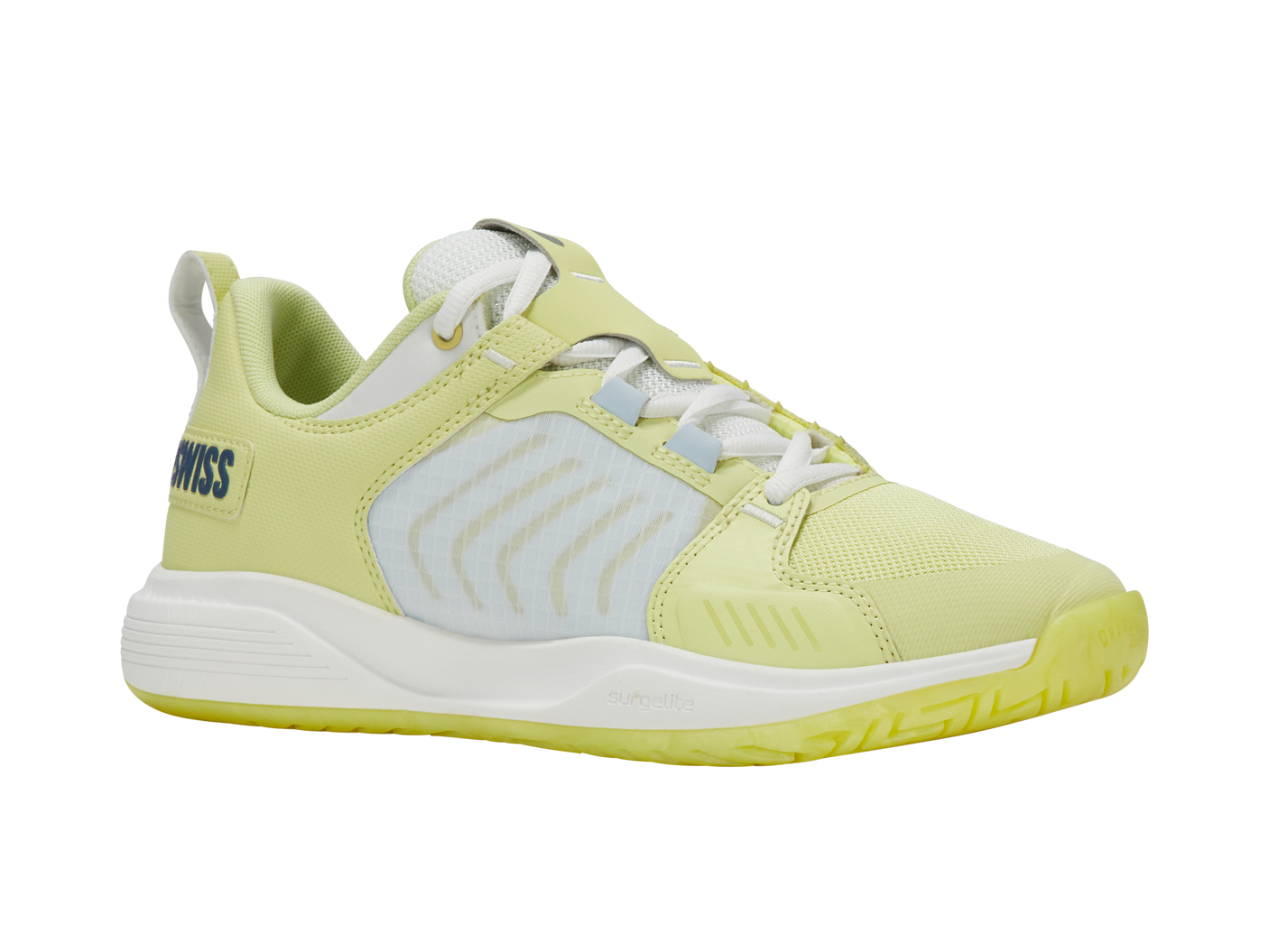 Zapatillas K-Swiss Ultrashot Team para mujer | Verde Luminario/Blanco De Blanco/Azul Balada