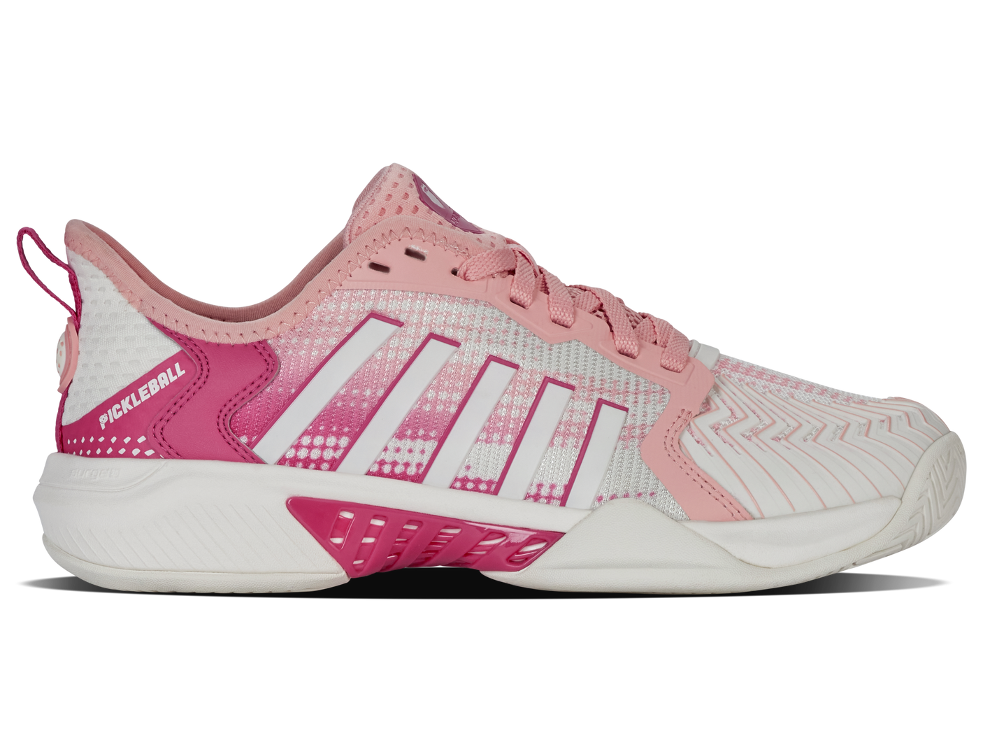 K-Swiss Women's Shoes Pickleball Supreme | Cloud Dancer/Raspberry Sorbet