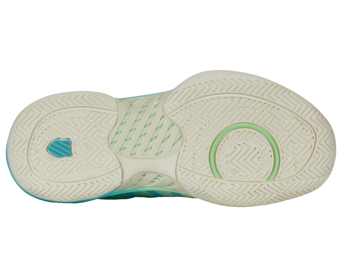 K-Swiss Zapatillas de mujer Pickleball Supreme | Egret/Verde PƔtina