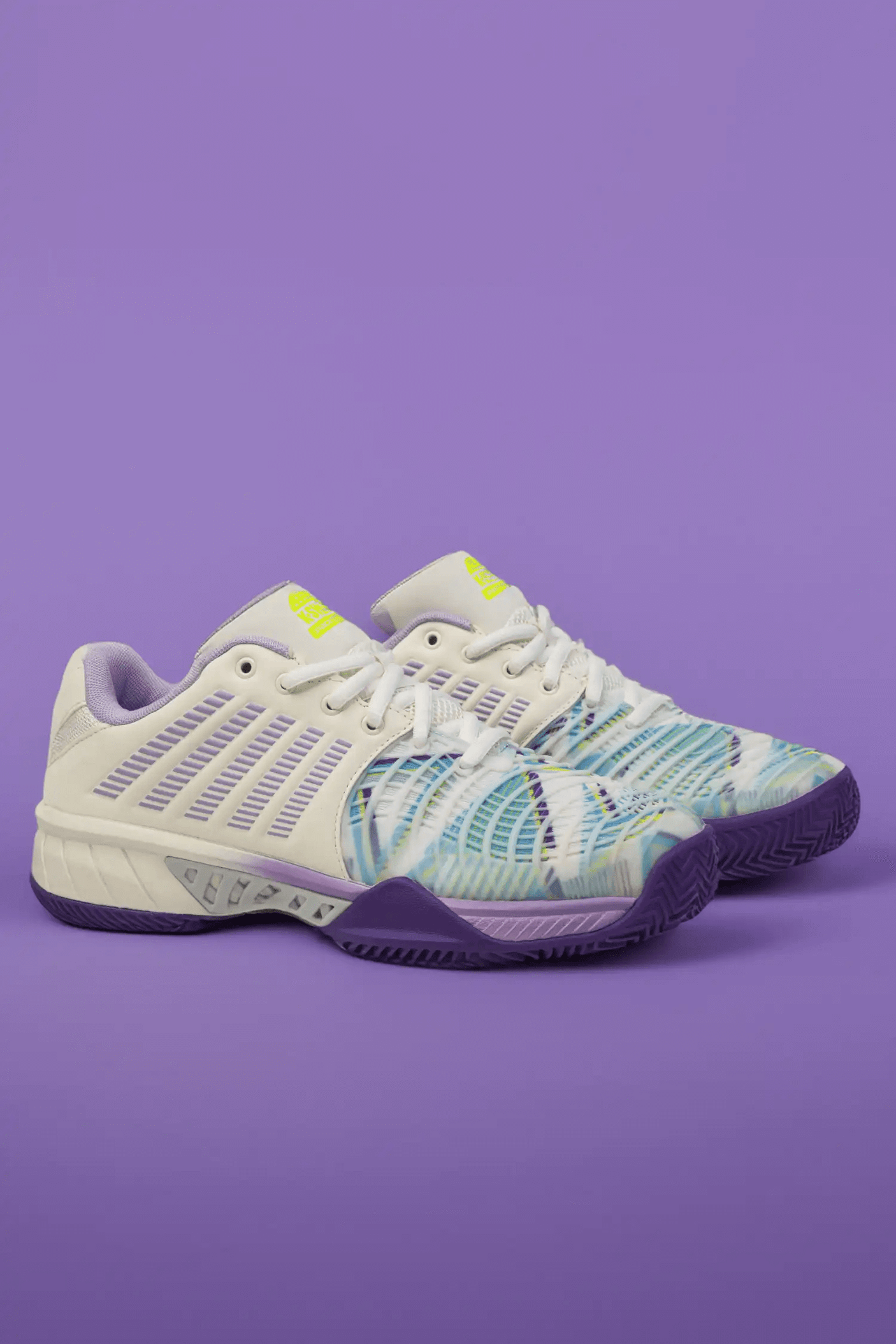 K-Swiss Women's Shoes Express Light 3 Padel | Snow White/Purple Heart/Evening Primrose
