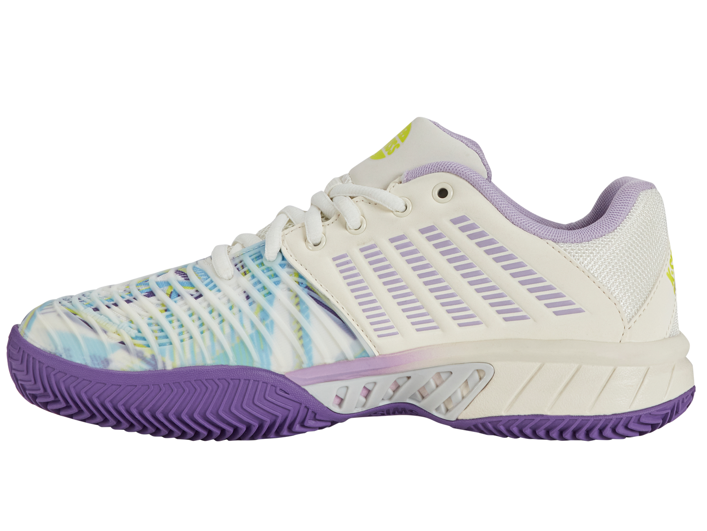 K-Swiss Women's Shoes Express Light 3 Padel | Snow White/Purple Heart/Evening Primrose