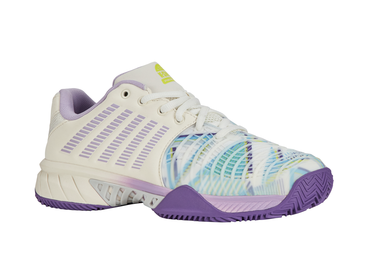 K-Swiss Women's Shoes Express Light 3 Padel | Snow White/Purple Heart/Evening Primrose