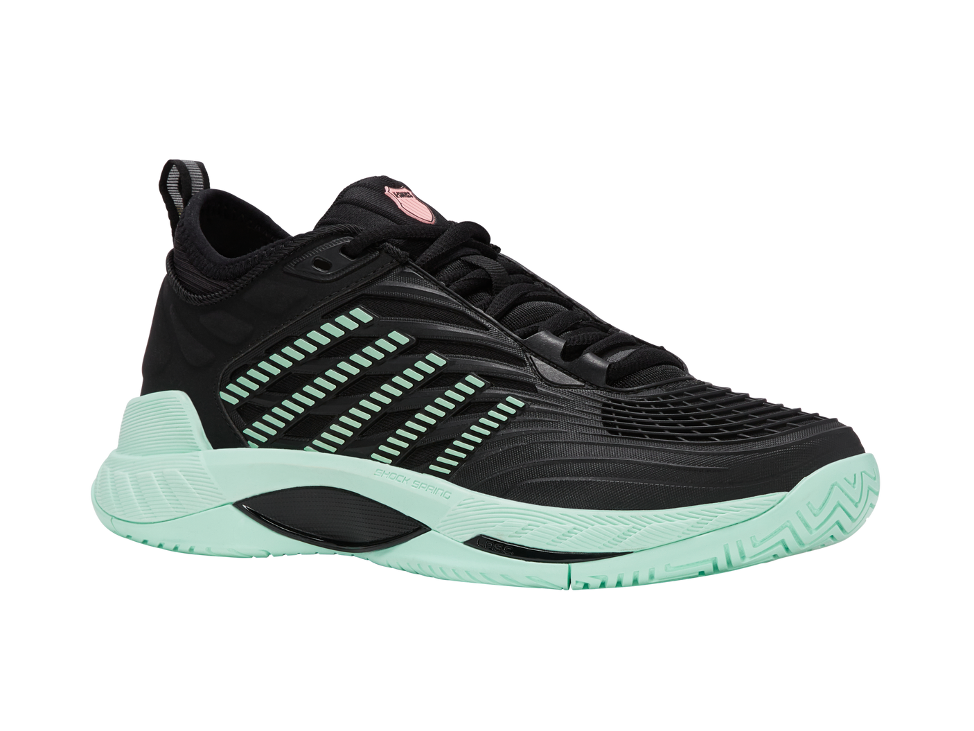 K-Swiss Women's Shoes Hypercourt Supreme 2 | Black/Neon Mint