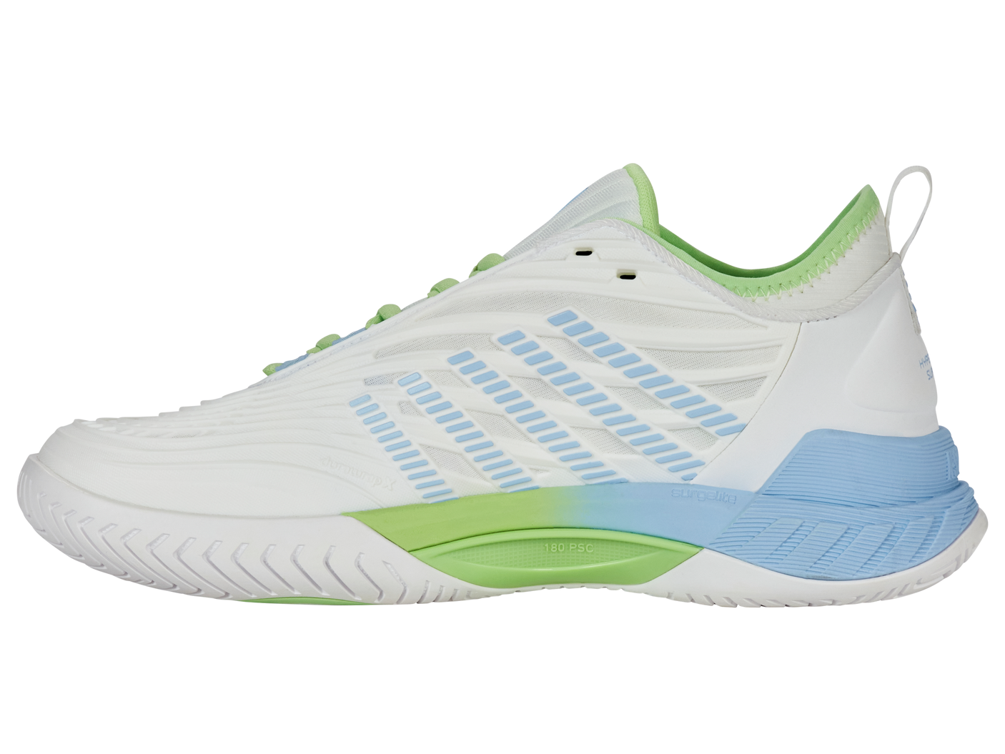 Zapatillas K-Swiss Hypercourt Supreme 2 para mujer | Blanco Lucent/Canal holandés/Verde paraíso