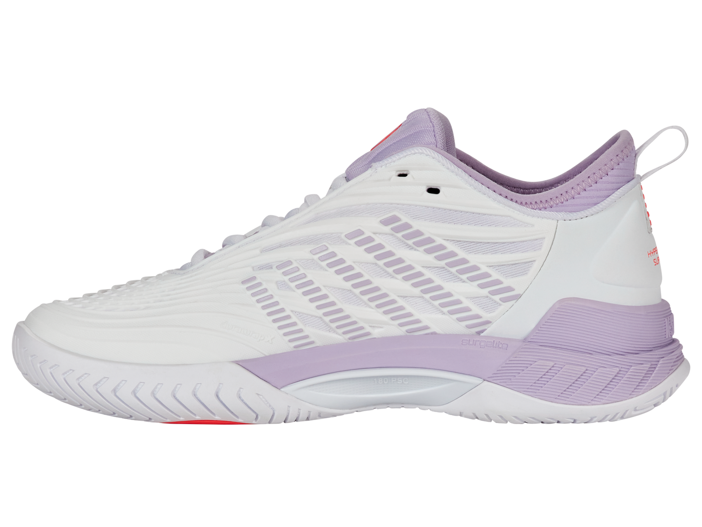 Zapatillas K-Swiss Hypercourt Supreme 2 para mujer | Blanco/Orquídea Pétalo/Neón Blaze