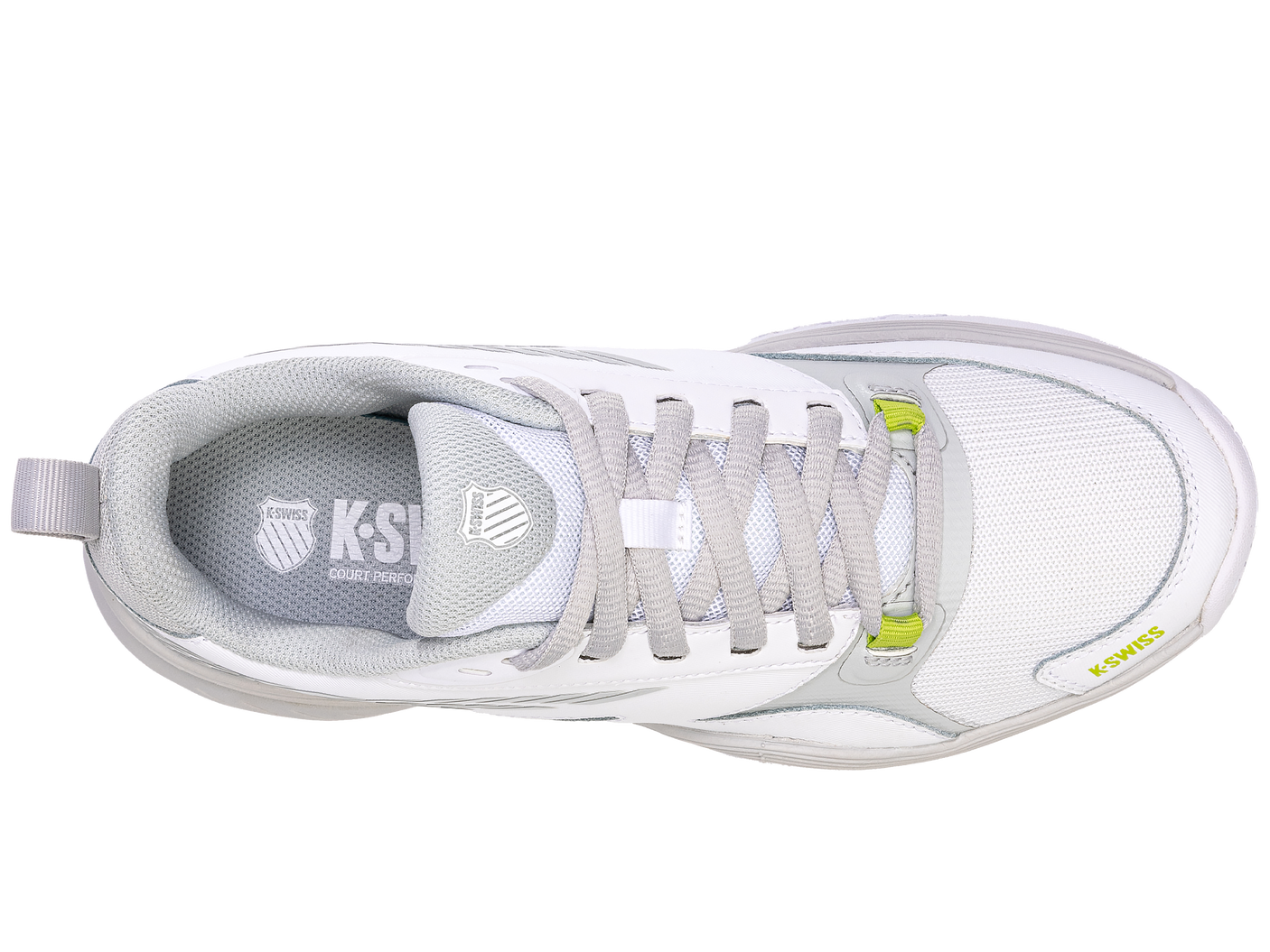 K-Swiss Women's Shoes Speedex | White/Gray Violet/Lime Green
