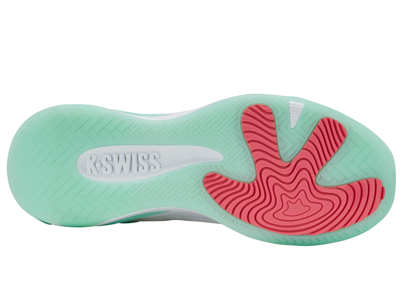 K-Swiss Women's Shoes K-Frame Pickleball | White/Neon Mint/Hot Neon Pink