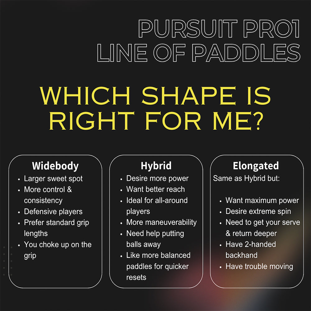 Engage Pala de Pickleball Pursuit Pro1 | Cuerpo ancho