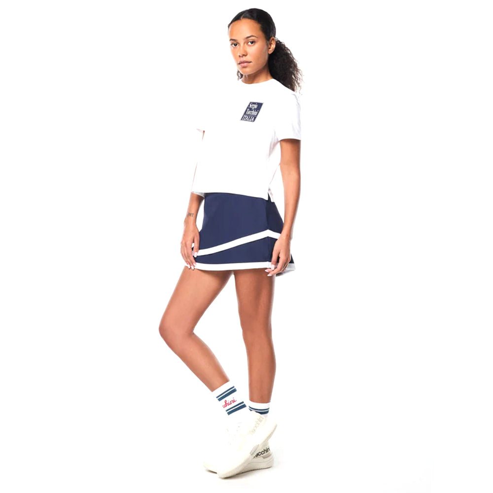 Camiseta Sergio Tacchini Italia para mujer | Blanco Brillante
