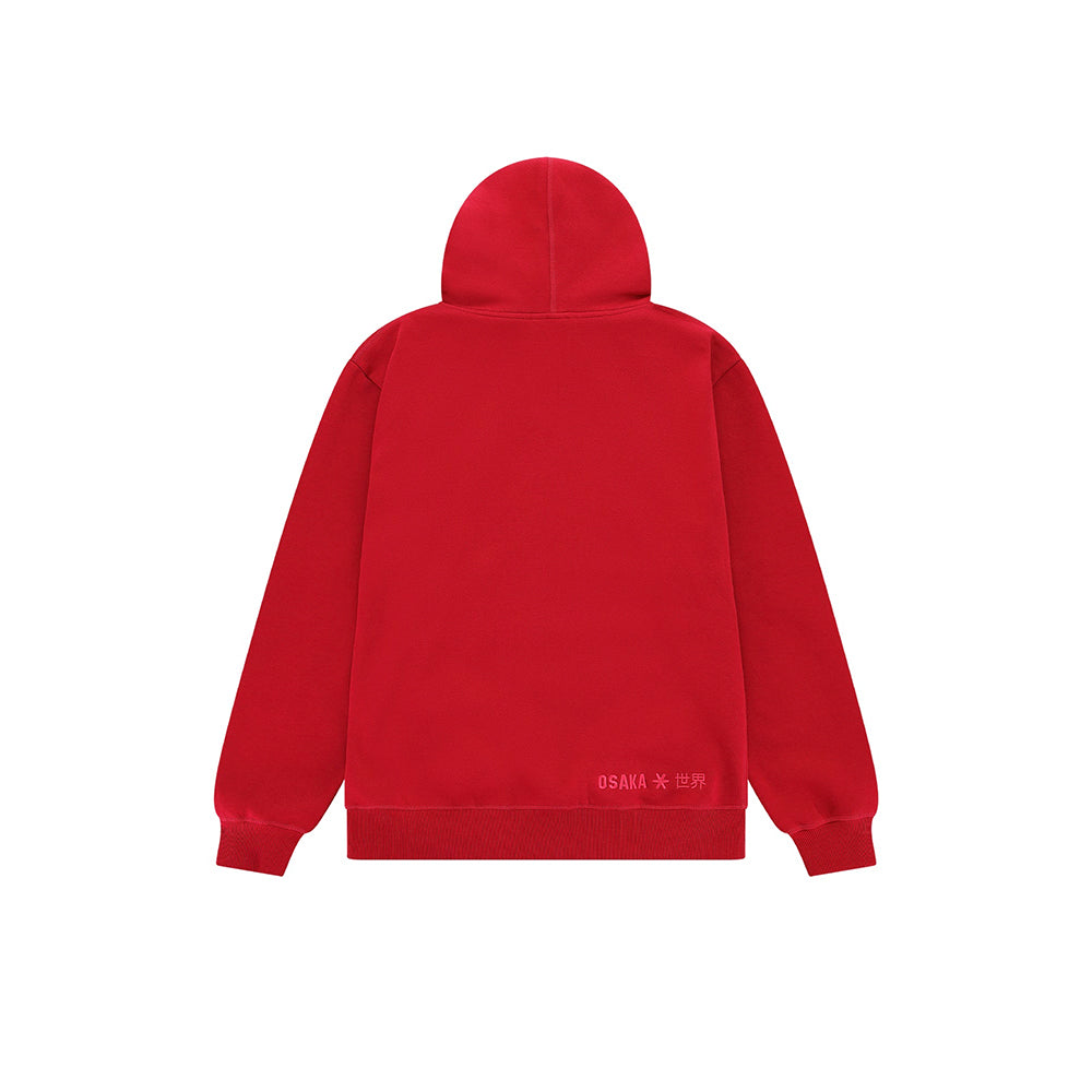 Sudadera con capucha unisex Osaka básica | Roja