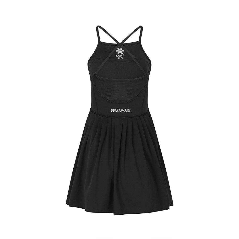 Osaka Women Pleated Tech Dress | Black