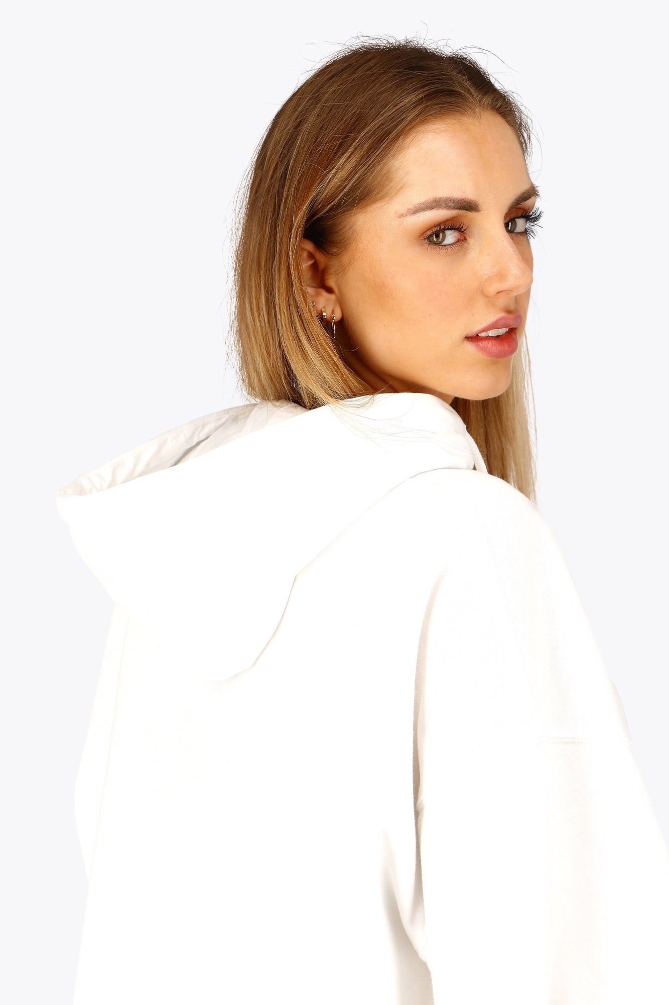 Osaka Women Cropped Hoodie | White