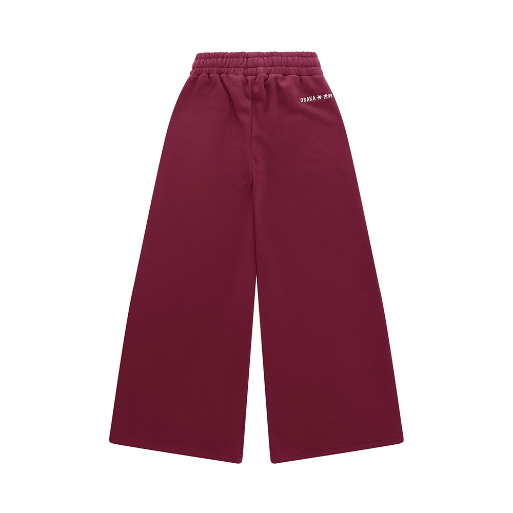 Osaka Women Sweatpants Wide Leg | Cherry Lacquer