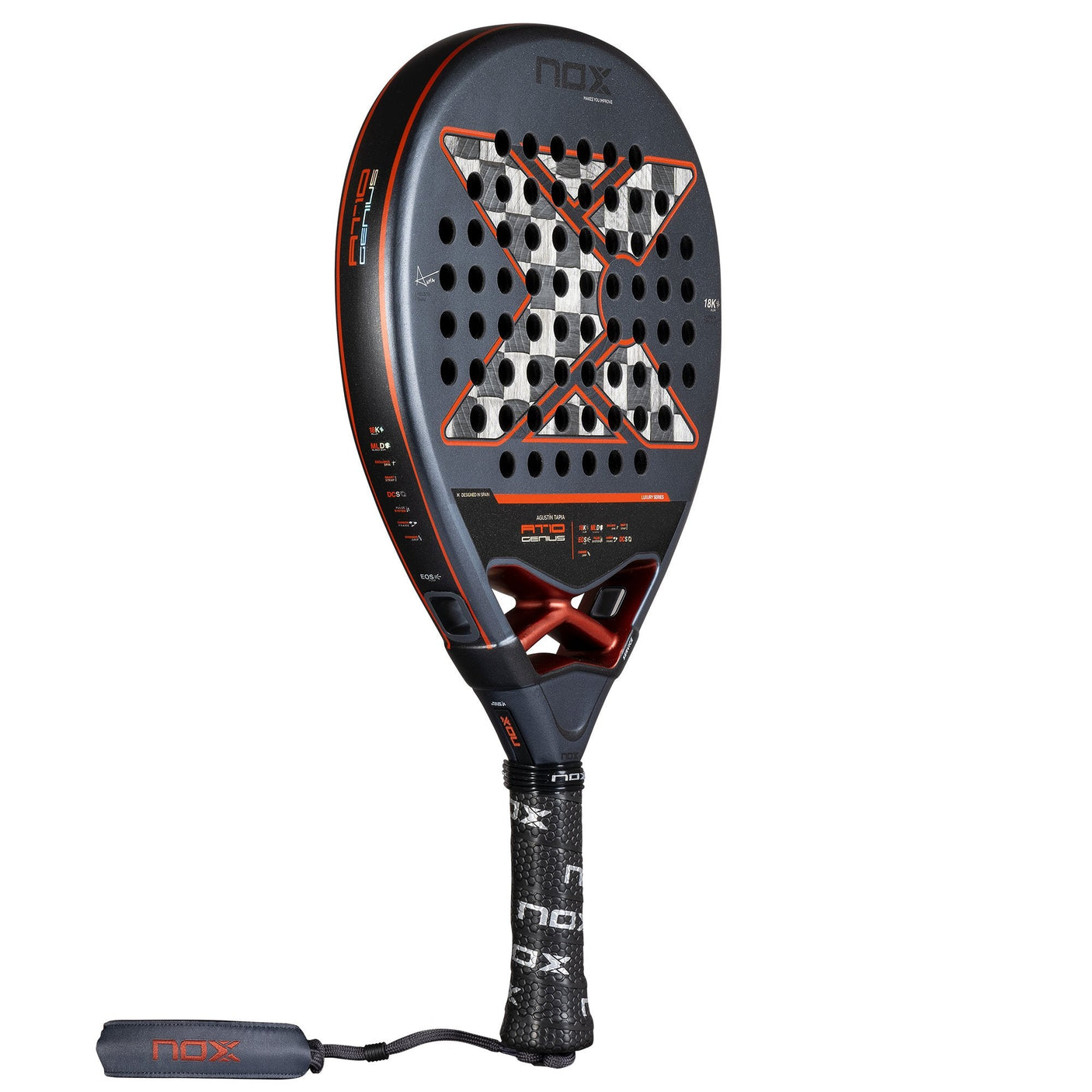 Nox Padel Racket AT10 Genius 18K Alum 2025 by Agustin Tapia
