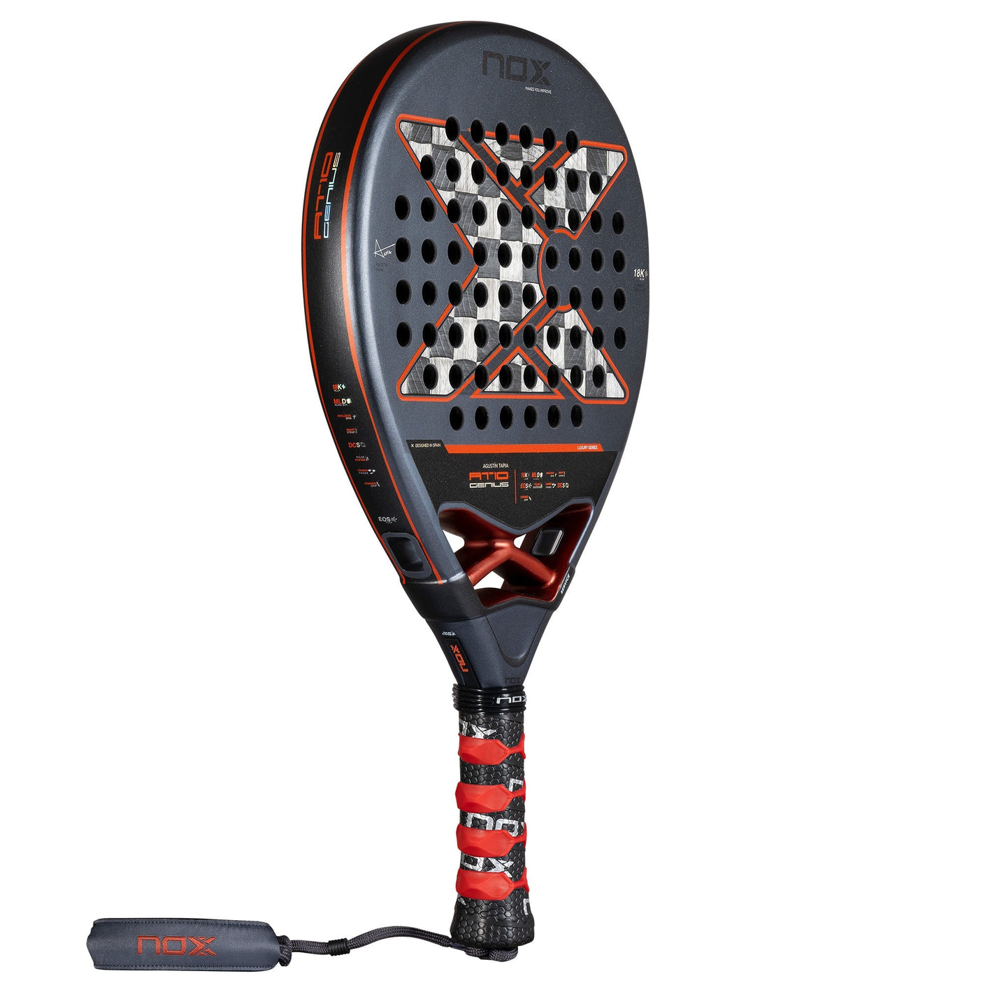 Nox Padel Racket AT10 Genius 18K Alum 2025 by Agustin Tapia