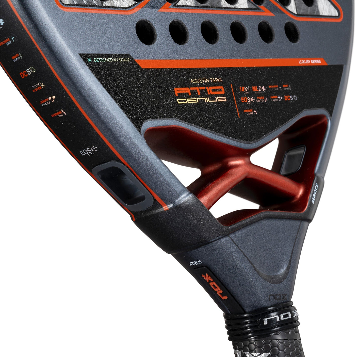 Nox Padel Racket AT10 Genius 18K Alum 2025 by Agustin Tapia