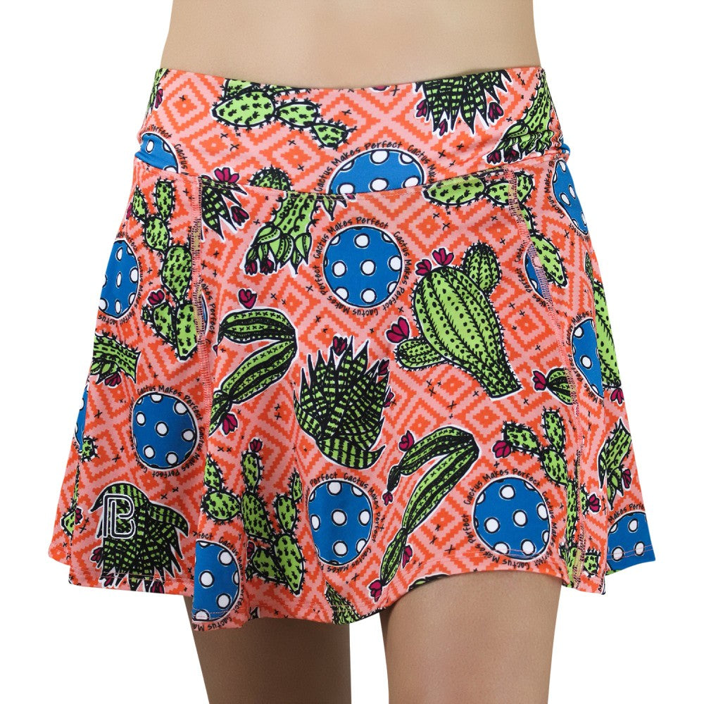 Picckleball Bella Aline Skort Cactus Makes Perfect 1
