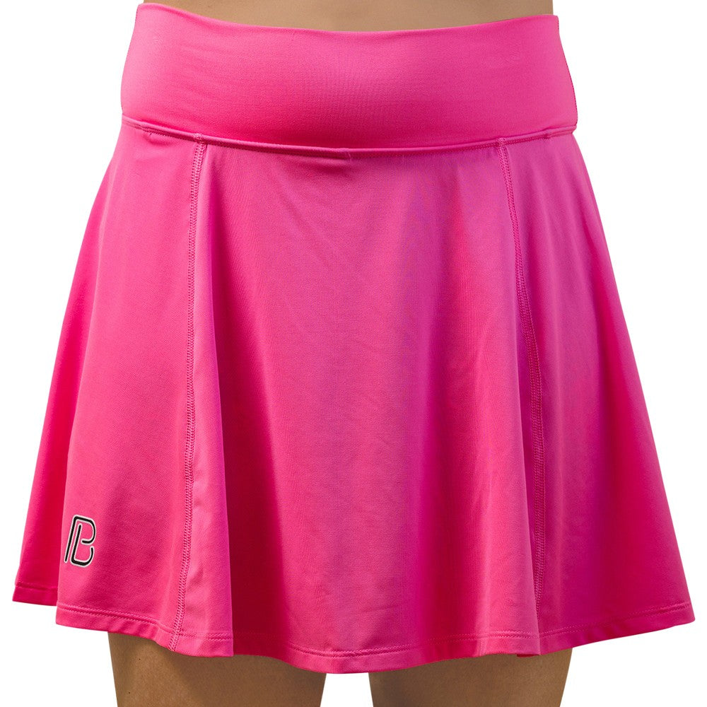 Picckleball Bella Aline Skort Rosa Neón con Diseño Groovy