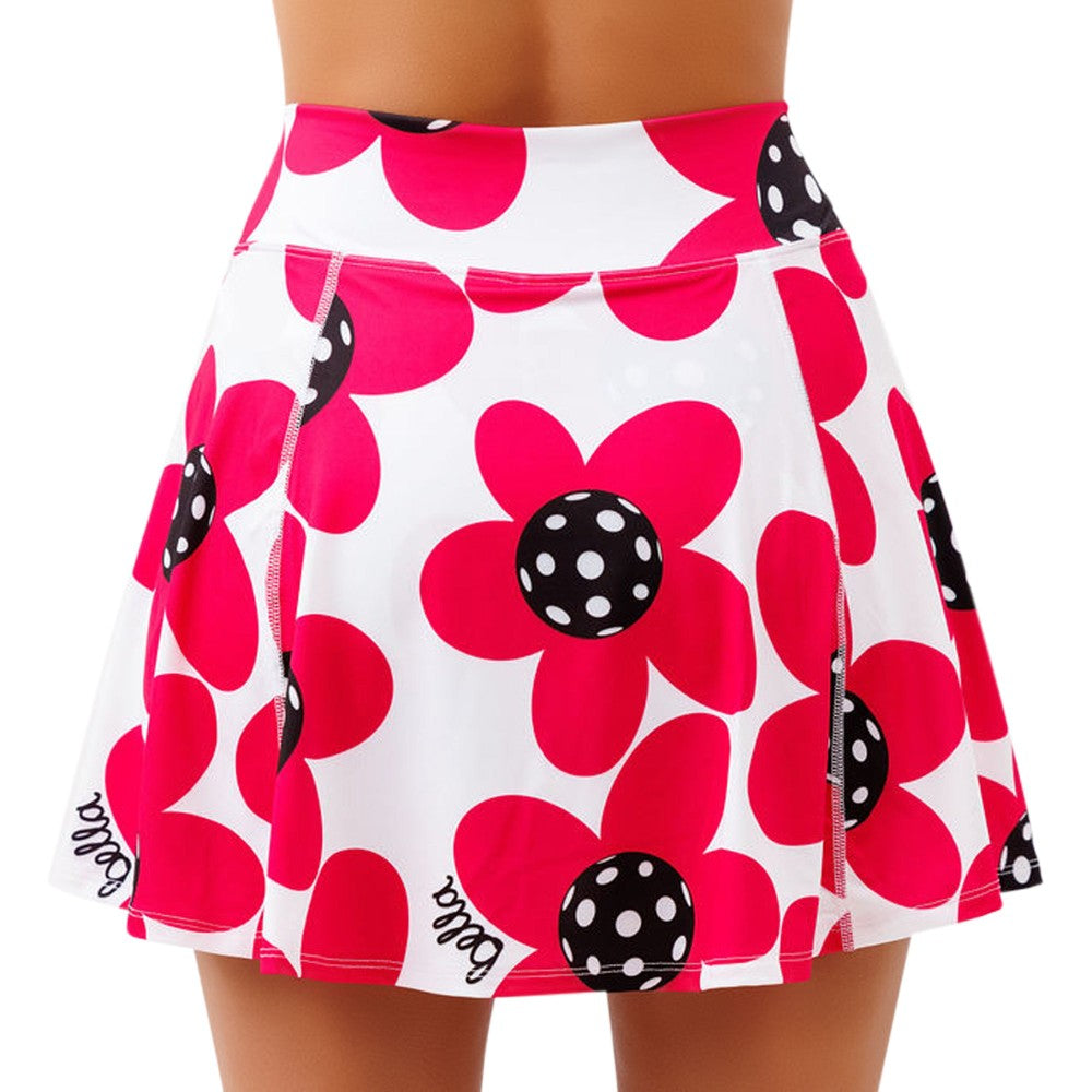 Falda pantalón Bella Aline para pickleball amapola