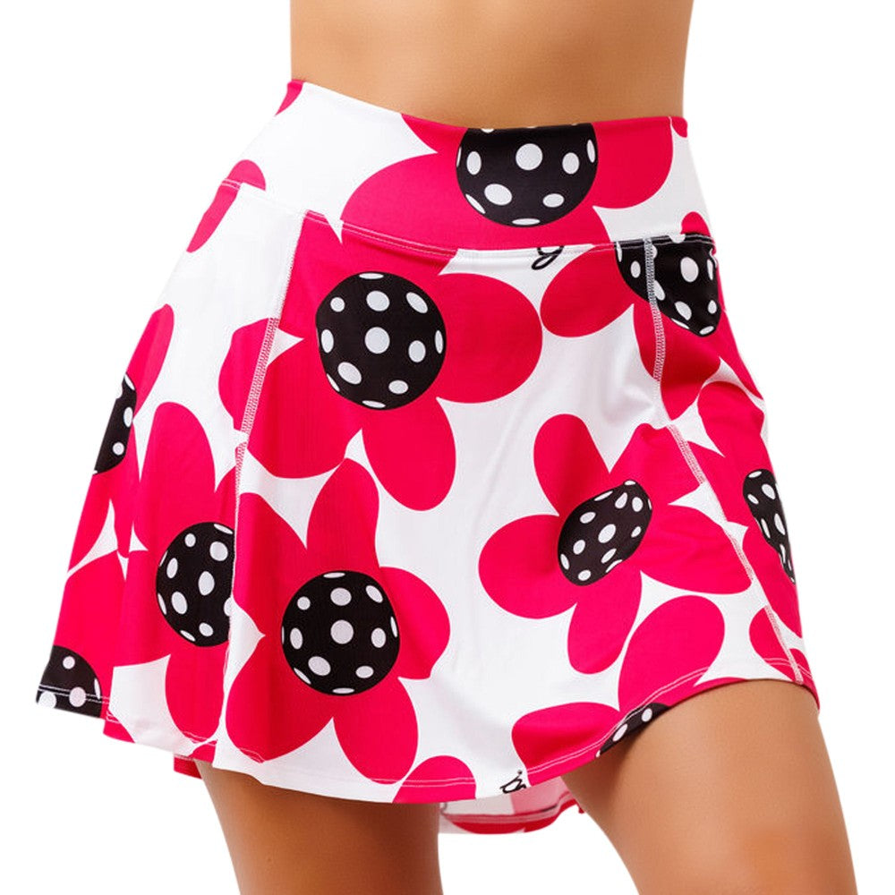 Falda pantalón Bella Aline para pickleball amapola