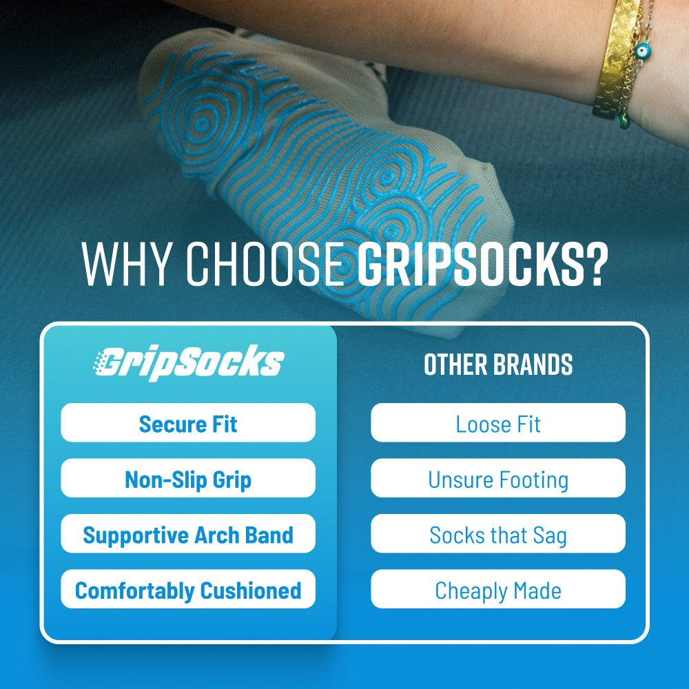 GripSocks for Pilates - Gray