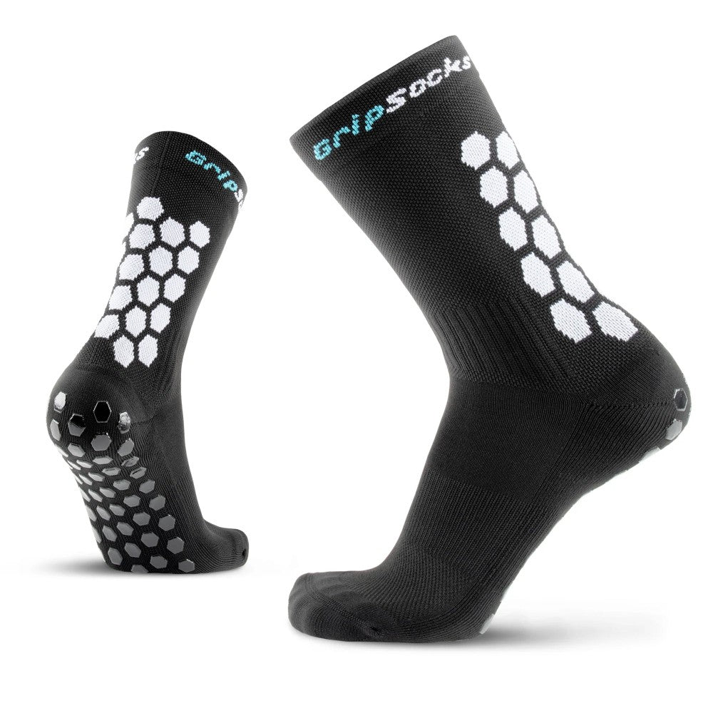 GripSocks for Soccer - Crew Height - Black