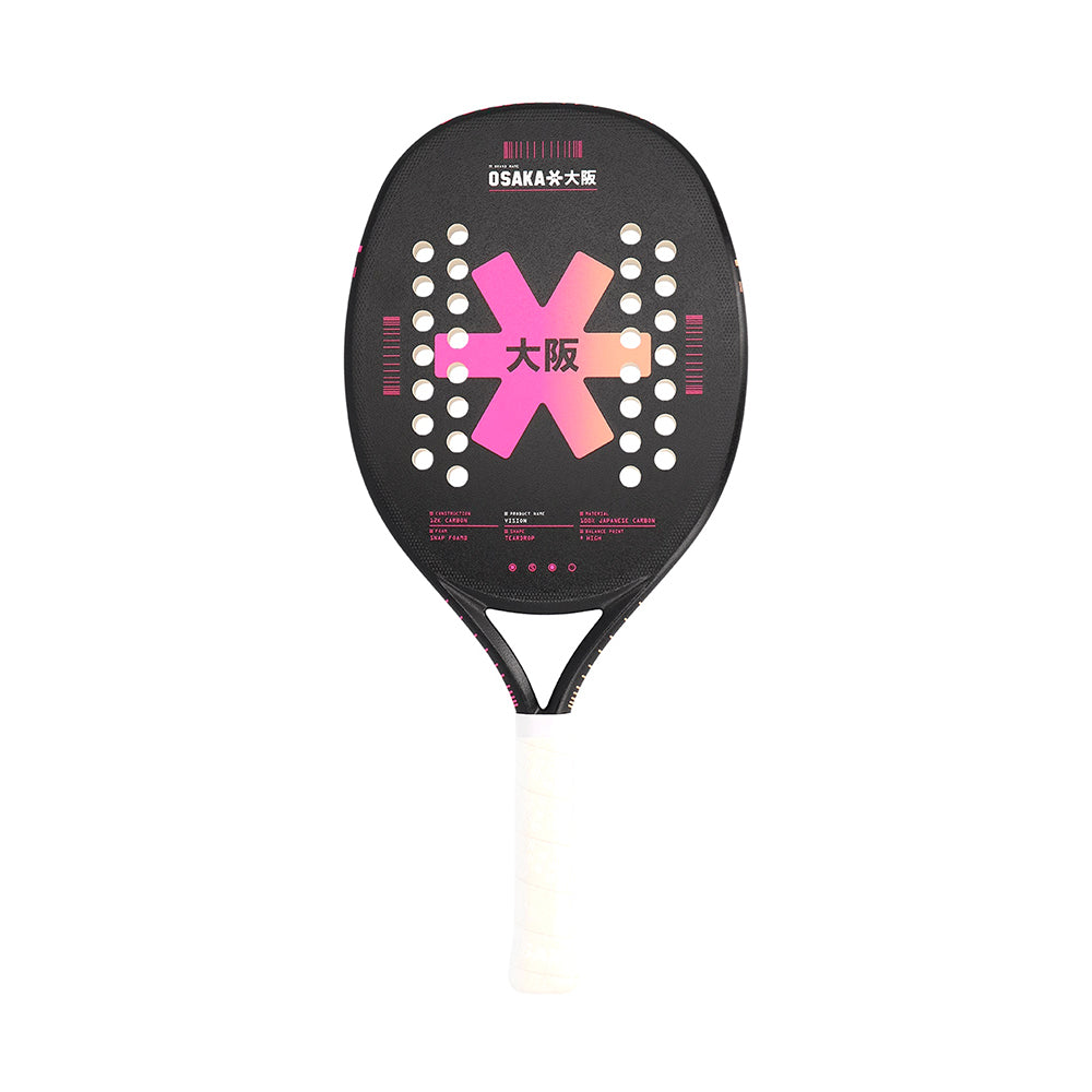 Raqueta de tenis playa Osaka - Vision | Rosa flúor