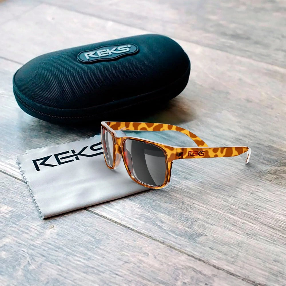 Reks Tortoise Sport Prescription Polarized Polycarbonate Sunglasses