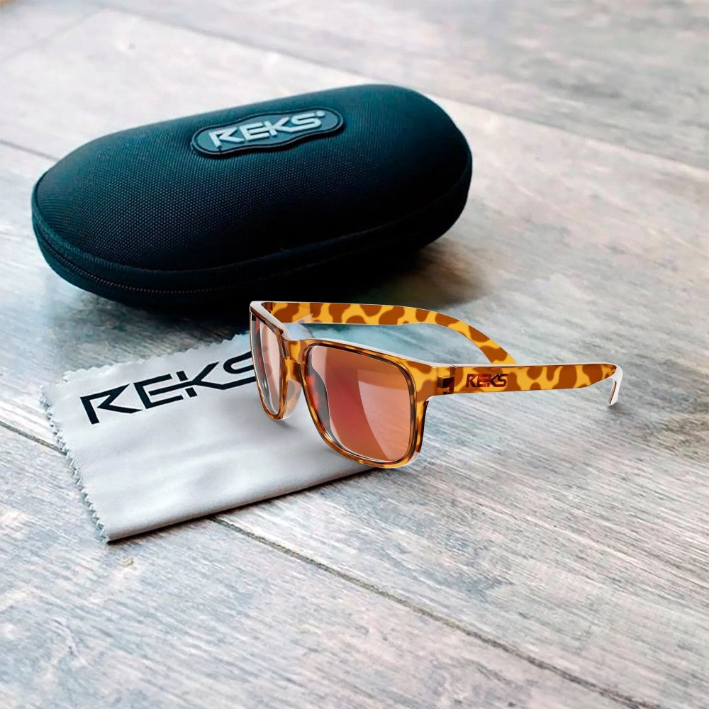 Reks Tortoise Sport Prescription Polarized Polycarbonate Sunglasses