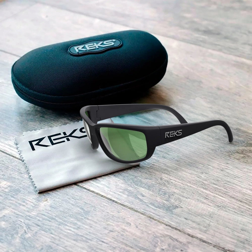 Reks Wrap Large Prescription Polarized Polycarbonate Sunglasses