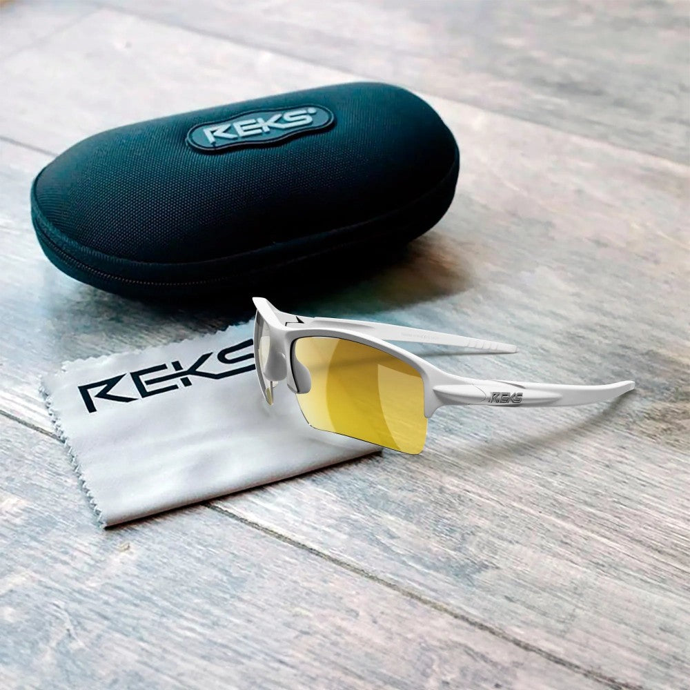 Reks White Sling XM Prescription Polycarbonate Sunglasses