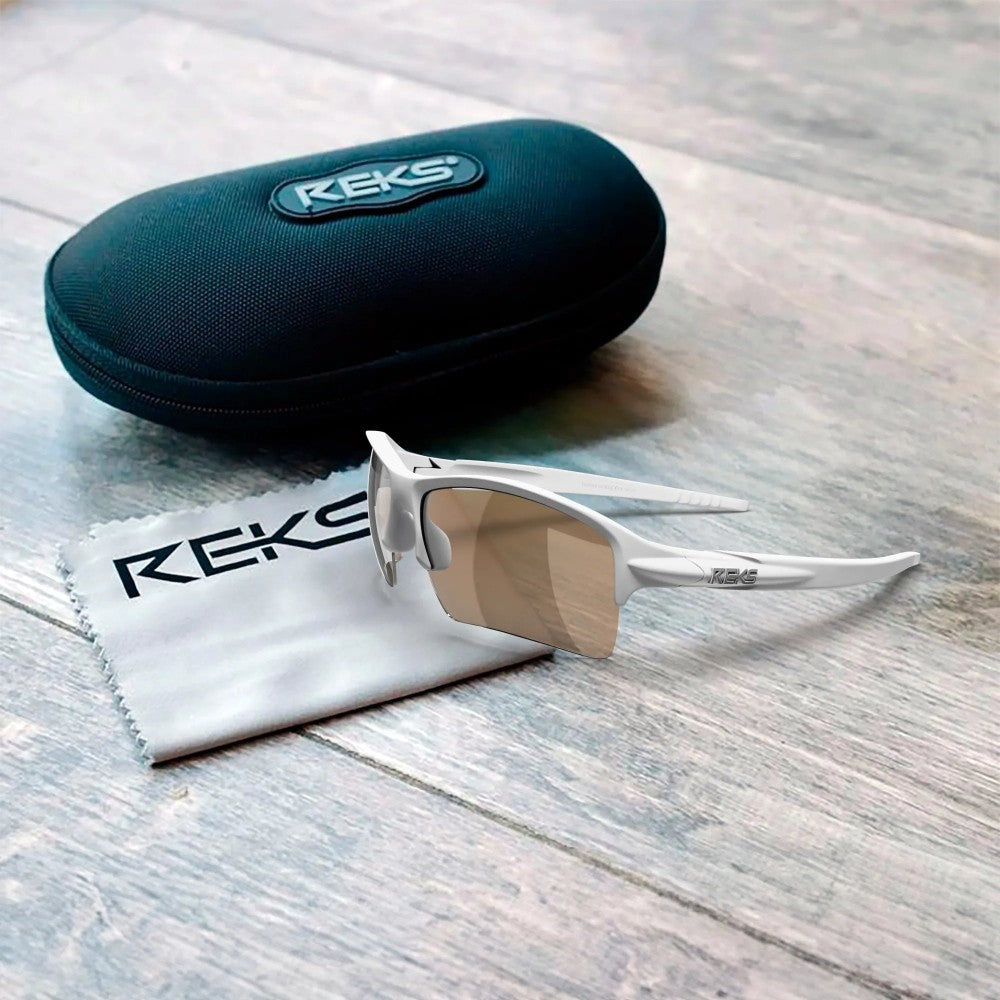 Reks White Sling XM Prescription Polycarbonate Sunglasses
