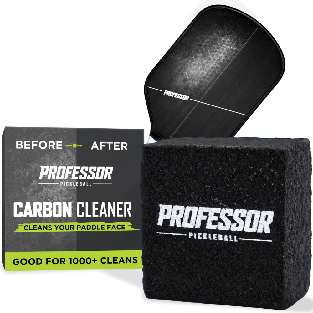 Professor Pickleball Paddle Eraser | Raw Carbon Fiber