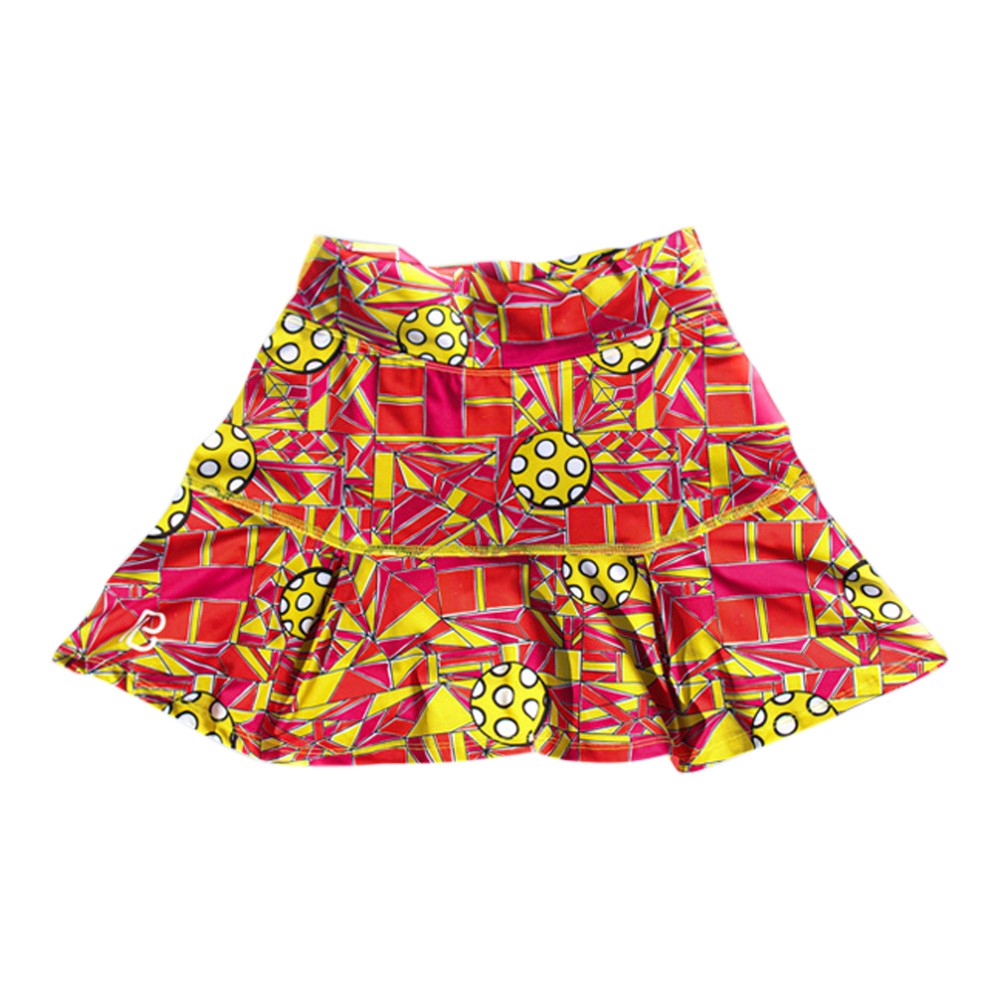 Falda pantalón plisada Bella de Picckleball, toma en ángulo 1
