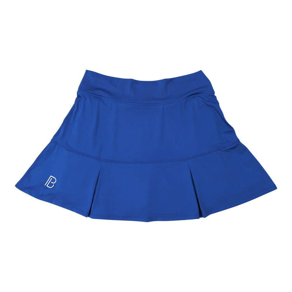 Falda pantalón plisada Bella de Pickleball azul marino con doble rebote