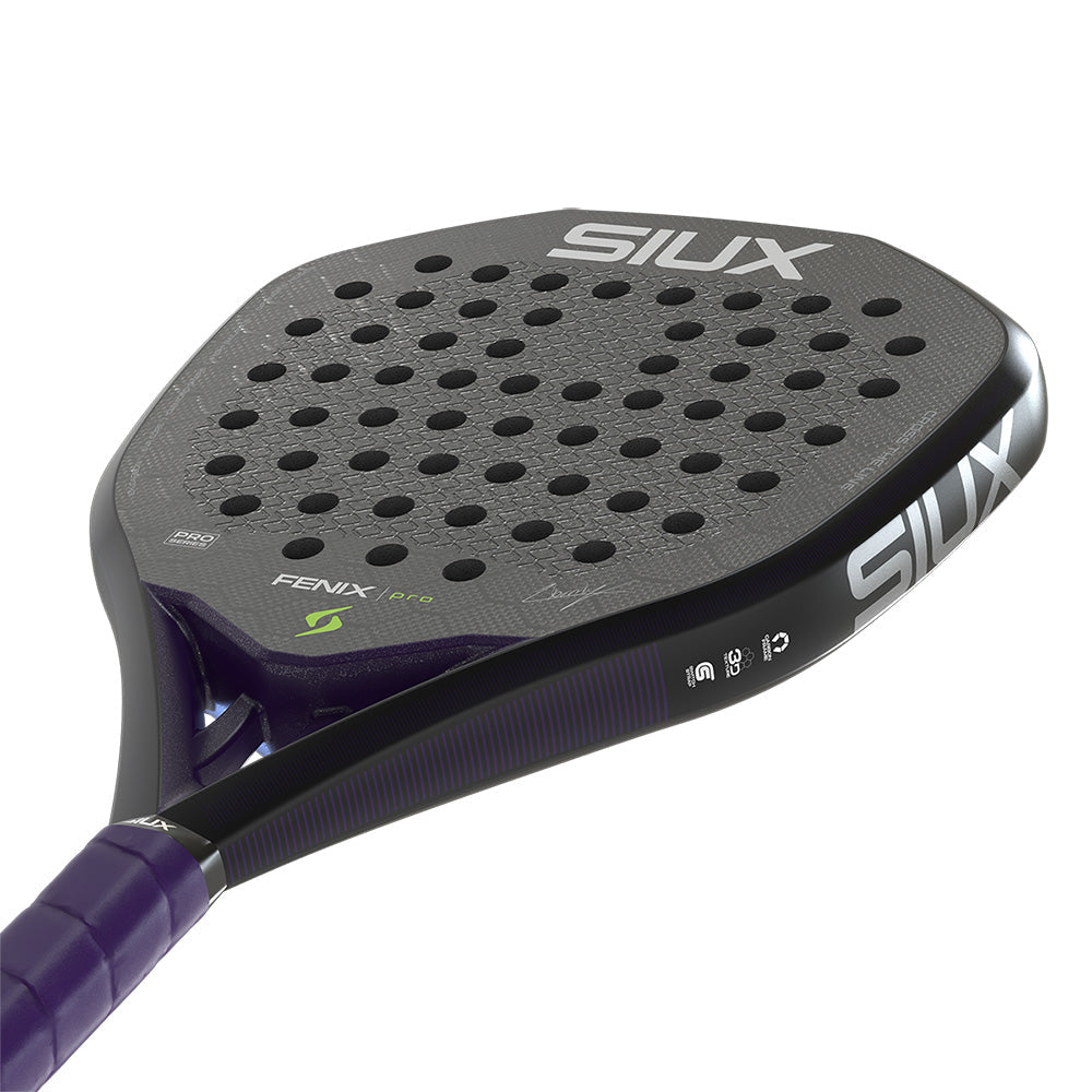 Pala de pádel Siux Padel Fenix Pro 2026 Black