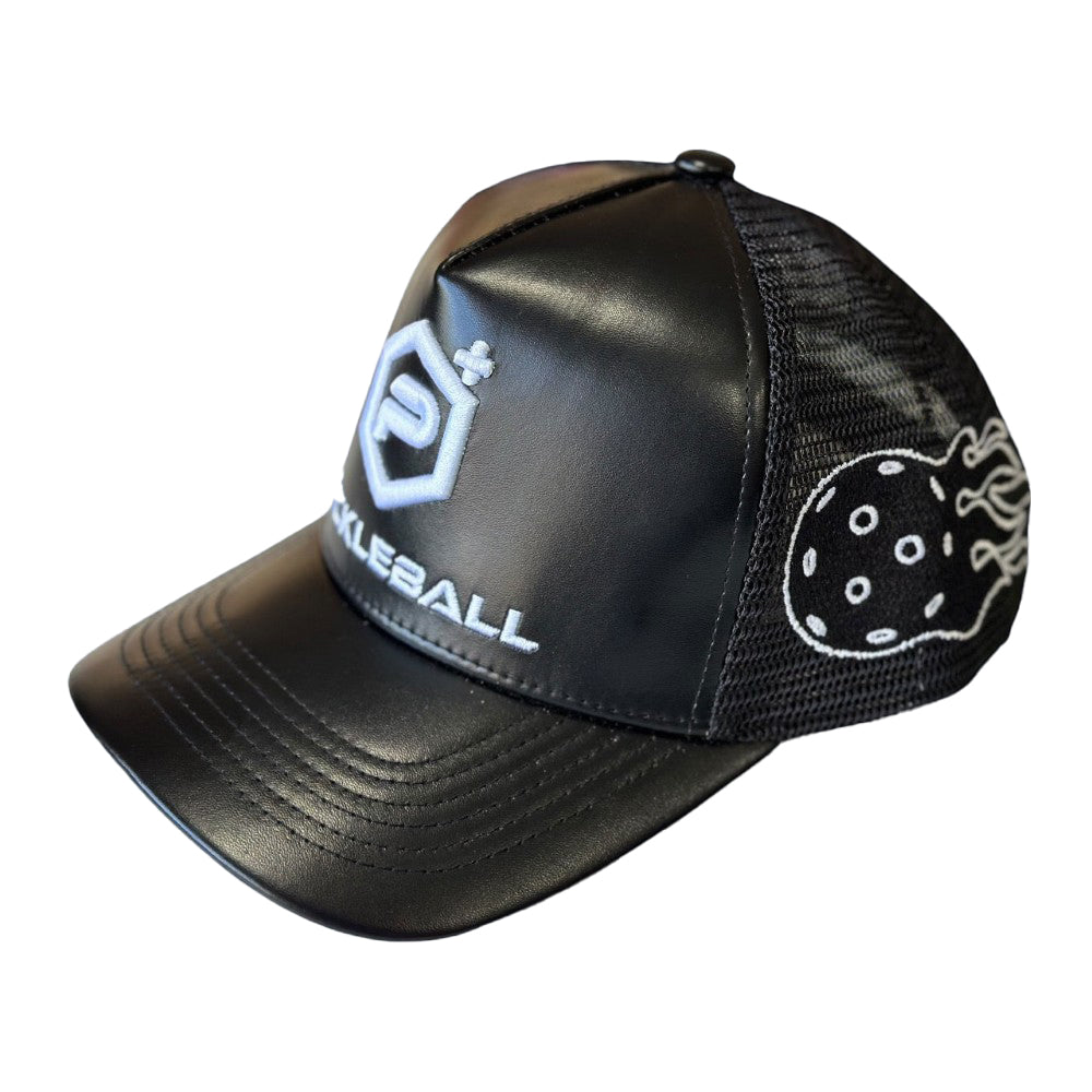 Potenza Pickleball - Leather Logo Trucker Hat