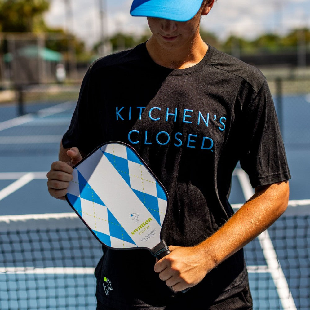 Swinton Pickleball - Men's Kitchen's Closed Performance Shirt Black