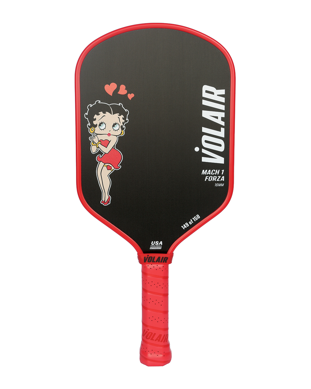 Volair Pickleball Mach 1 Forza Paleta de Pickleball | Betty Boop "Classy"