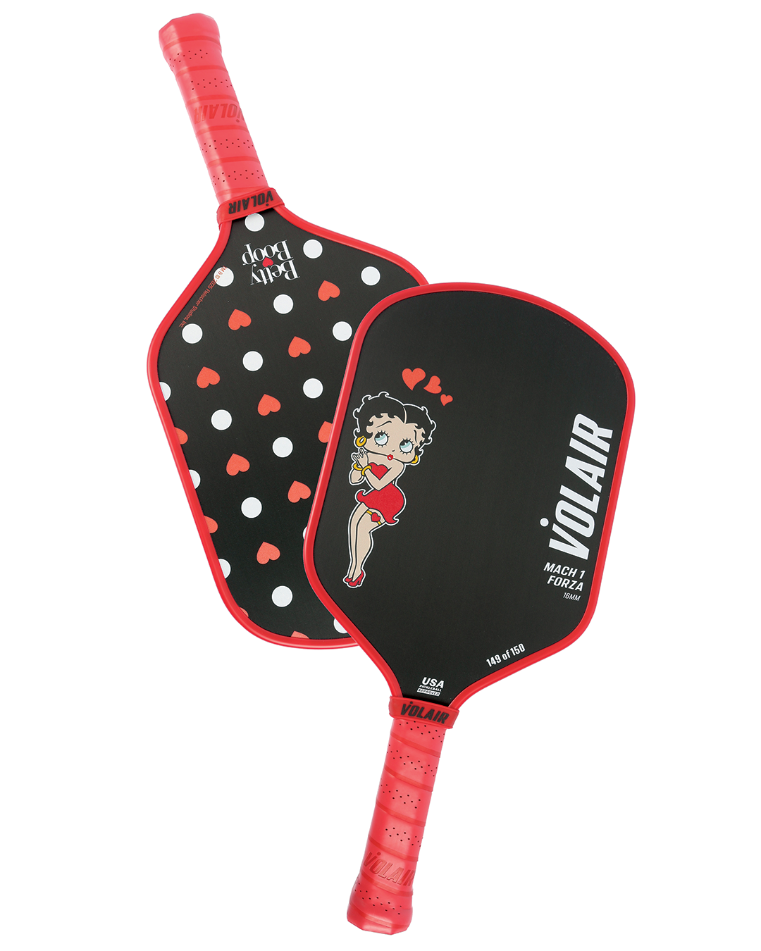 Volair Pickleball Mach 1 Forza Paleta de Pickleball | Betty Boop "Classy"