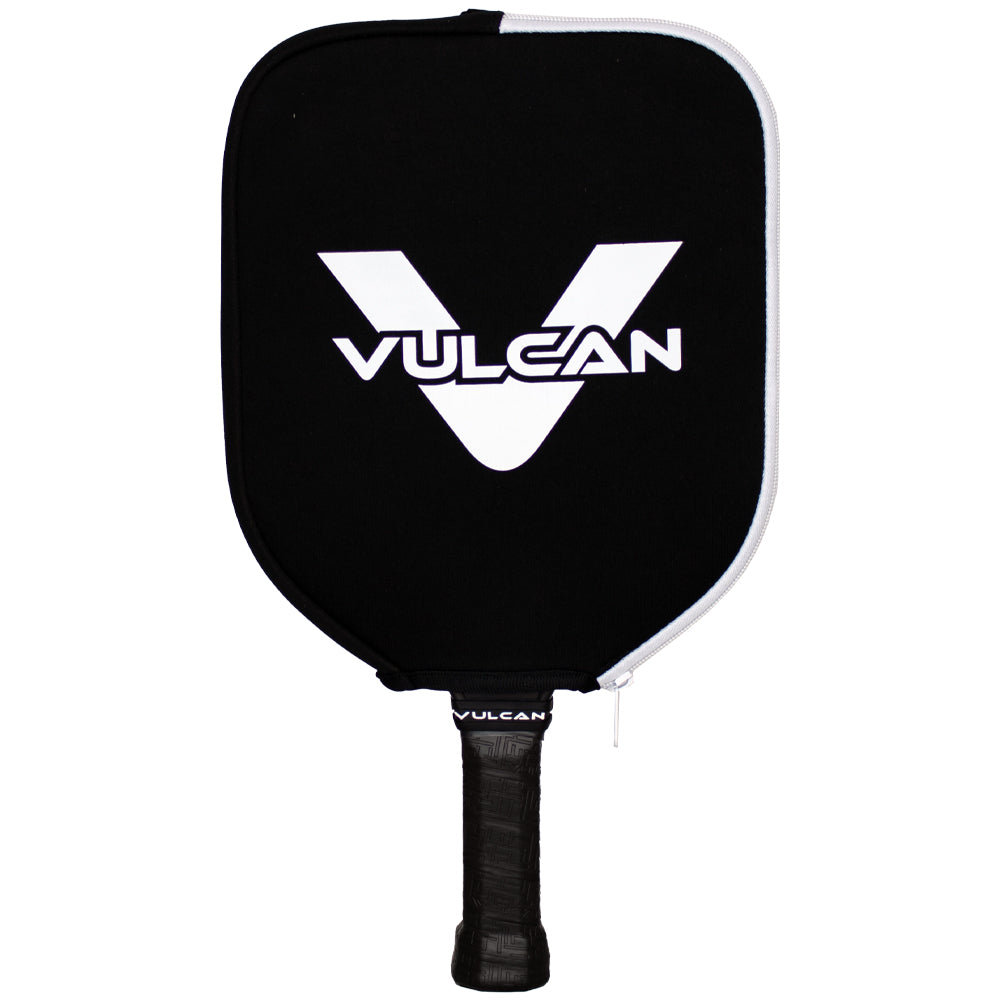 Vulcan Pickleball Paddle Cover - White