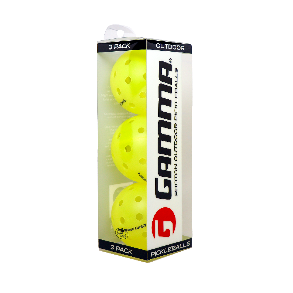 Gamma Sports Pickleball Balls Photon Outdoor - 3 Pack – Racket Central