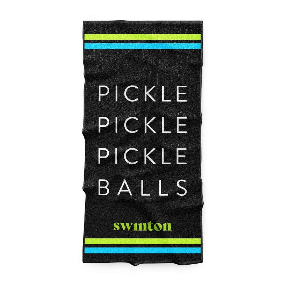 Swinton Pickleball - Sports Towel Black