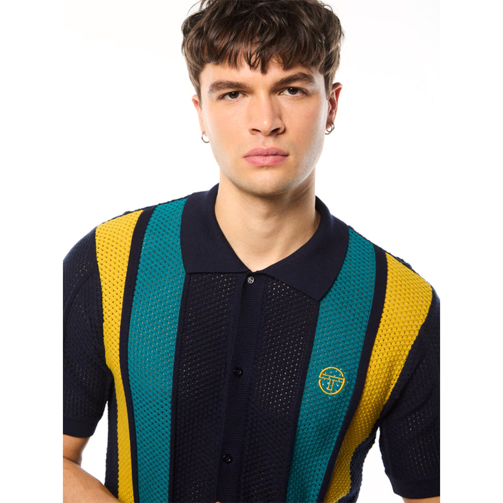 Sergio Tacchini Montell Knit Polo | Maritime Blue