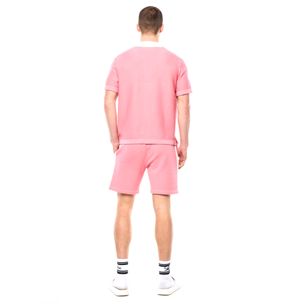 Sergio Tacchini Fratelli Crochet Cabana Polo | Geranium Pink