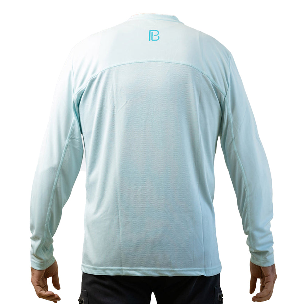 Camiseta de manga larga Picckleball Bella para hombre, color aguamarina